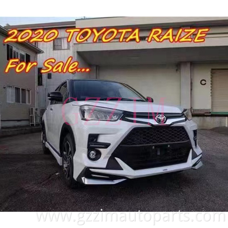 For toyota body kit car bumper front lip rear lip side skirts For Toyota Raize 2020 bodykit